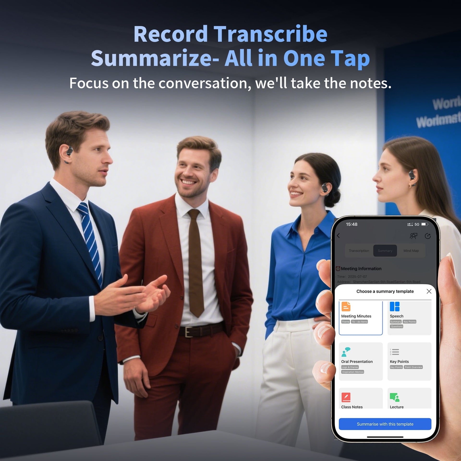 AI Language Translation Earbuds, 3-in-1 AI Translator Earbuds Real Time for 144 Languages, Wireless Bluetooth Headphones, Translator Device with APP fit IOS and Android for Travel, Business, Learning